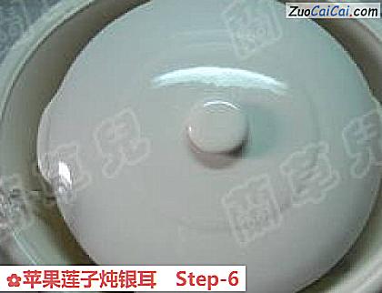 苹果莲子炖银耳做法第六步骤