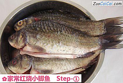 家常红烧小鲫鱼做法第一步骤