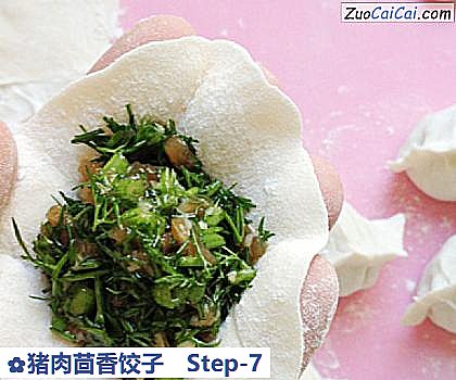 猪肉茴香饺子做法第七步骤