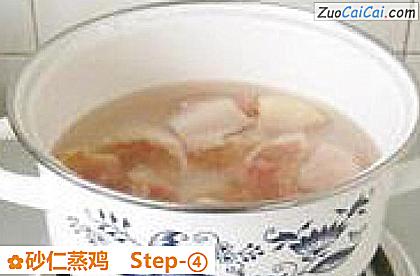 砂仁蒸鸡做法第四步骤