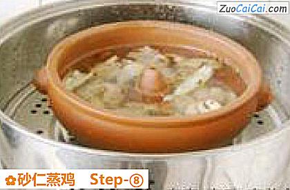 砂仁蒸鸡做法第八步骤
