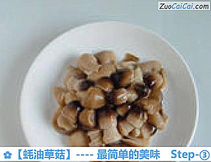 蚝油草菇做法第三步骤