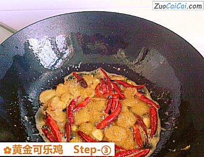 黄金可乐鸡做法第三步骤