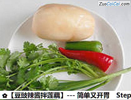 豆豉辣酱拌莲藕做法第一步骤