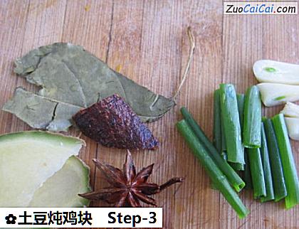 土豆炖鸡块做法第三步骤