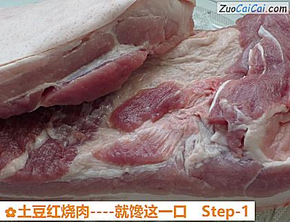 土豆红烧肉做法第一步骤