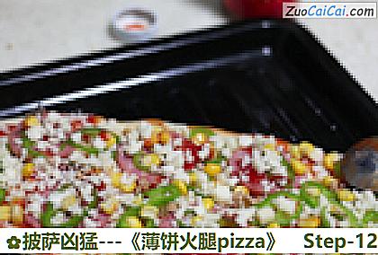 -薄饼火腿pizza做法第十二步骤