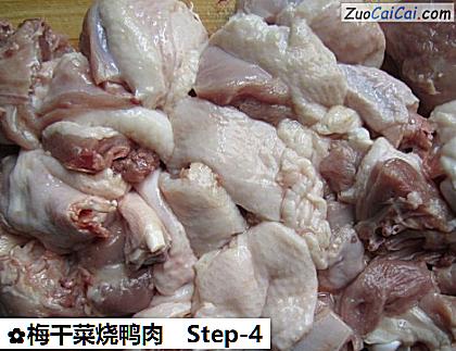 梅干菜烧鸭肉做法第四步骤