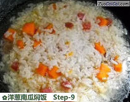 洋葱南瓜焖饭做法第九步骤