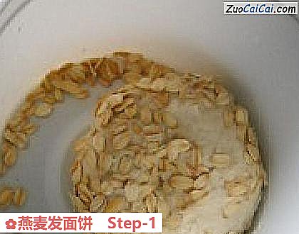 燕麦发面饼做法第一步骤