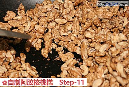 自制阿胶核桃糕做法第十一步骤
