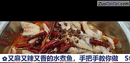 又麻又辣又香的水煮鱼,手把手教你做做法第十七步骤