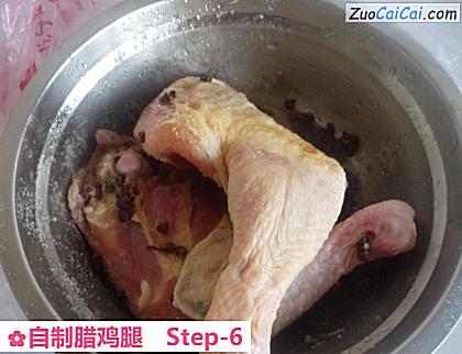自制腊鸡腿做法第六步骤