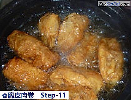 腐皮肉卷做法第十一步骤