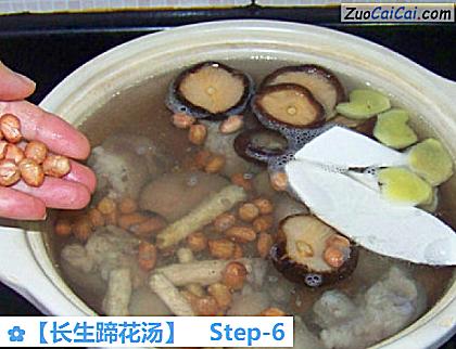 ［长生蹄花汤］做法第六步骤