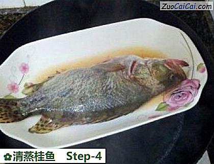 清蒸桂鱼做法第四步骤