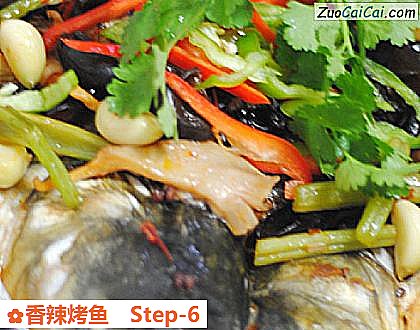 香辣烤鱼做法第六步骤
