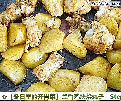 ［冬日里的开胃菜］飘香鸡块烩丸子做法第十步骤