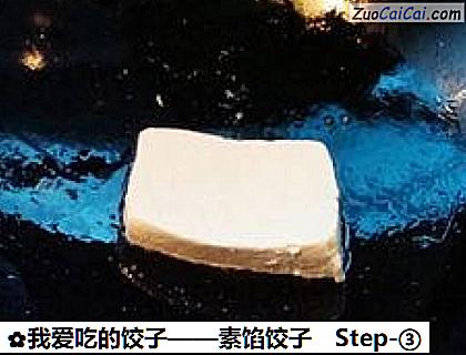 素馅饺子做法第三步骤