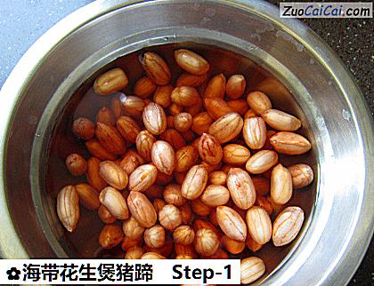 海带花生煲猪蹄做法第一步骤