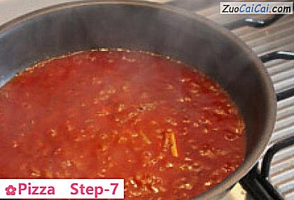 Pizza做法第七步骤