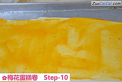 梅花蛋糕卷做法第十步骤
