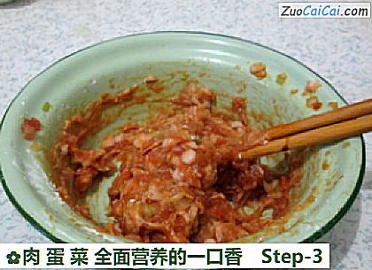肉蛋菜全面营养的一口香做法第三步骤
