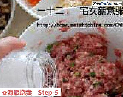 海派烧卖做法第五步骤