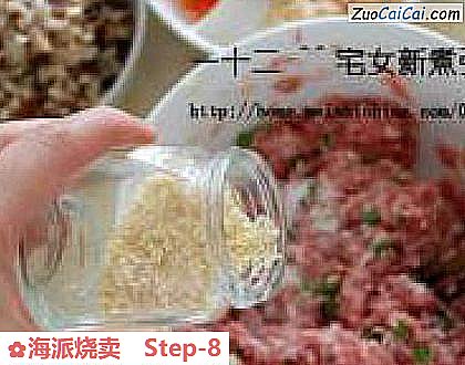 海派烧卖做法第八步骤
