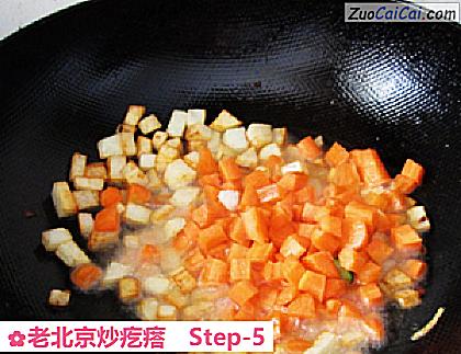 老北京炒疙瘩做法第五步骤