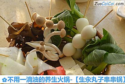 不用一滴油的养生火锅-［生汆丸子串串锅］做法第十二步骤