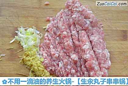 不用一滴油的养生火锅-［生汆丸子串串锅］做法第二步骤