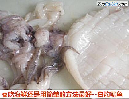 白灼鱿鱼做法第四步骤