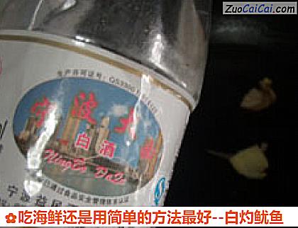 白灼鱿鱼做法第六步骤
