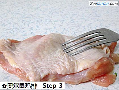 奥尔良鸡排做法第三步骤
