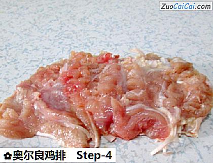 奥尔良鸡排做法第四步骤