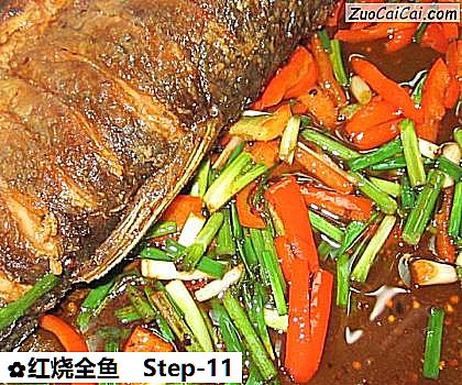红烧全鱼做法第十一步骤
