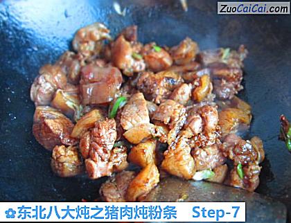 东北八大炖之猪肉炖粉条做法第七步骤