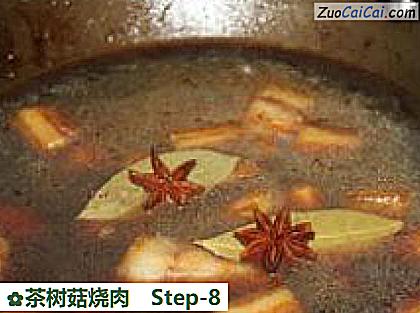 茶树菇烧肉做法第八步骤