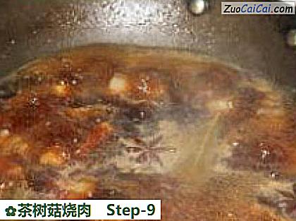 茶树菇烧肉做法第九步骤