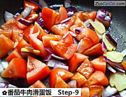 番茄牛肉滑蛋饭做法第九步骤