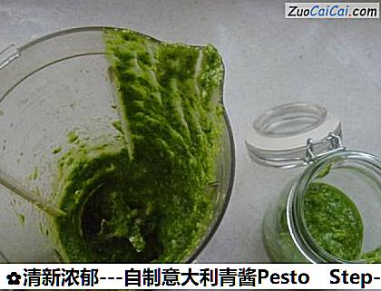 清新浓郁-自制意大利青酱Pesto做法第五步骤