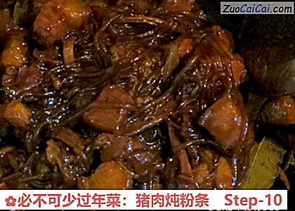 必不可少过年菜：猪肉炖粉条做法第十步骤