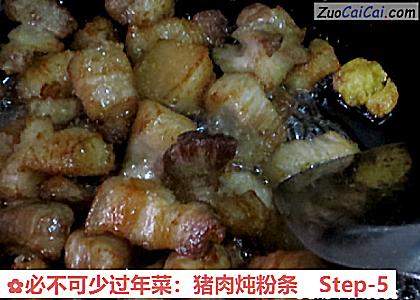 必不可少过年菜：猪肉炖粉条做法第五步骤