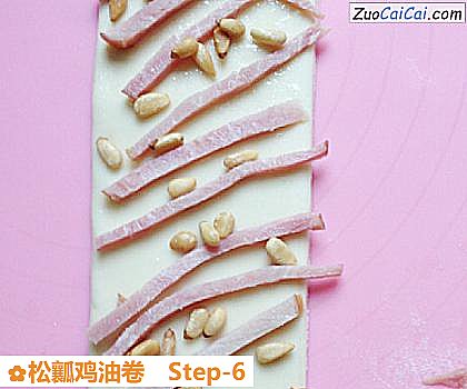 松瓤鸡油卷做法第六步骤