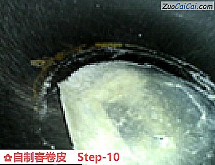 自制春卷皮做法第十步骤