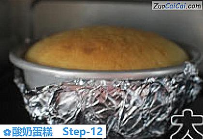 酸奶蛋糕做法第十二步骤