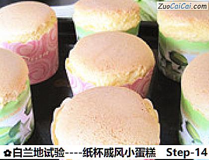 白兰地试验－纸杯戚风小蛋糕做法第十四步骤