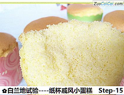 白兰地试验－纸杯戚风小蛋糕做法第十五步骤