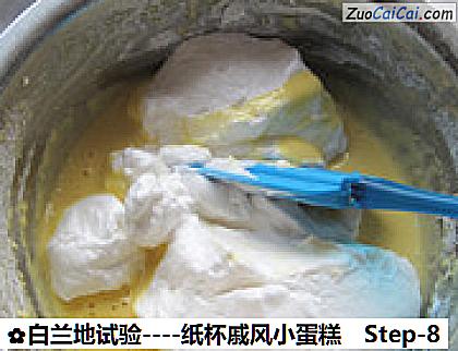 白兰地试验－纸杯戚风小蛋糕做法第八步骤